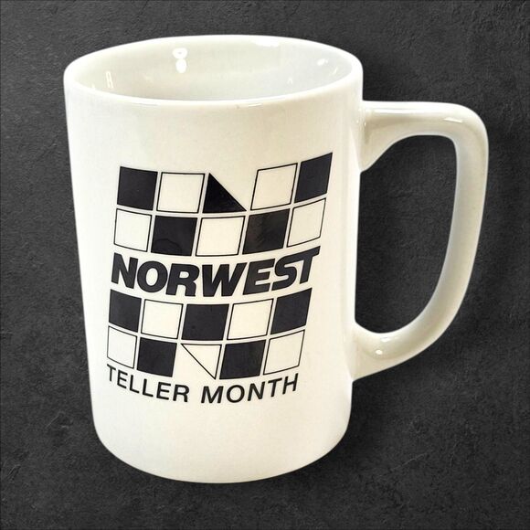 Vintage Norwest Bank “Teller Month” Promotional Mug Ceramic Collectible - Picture 3 of 7